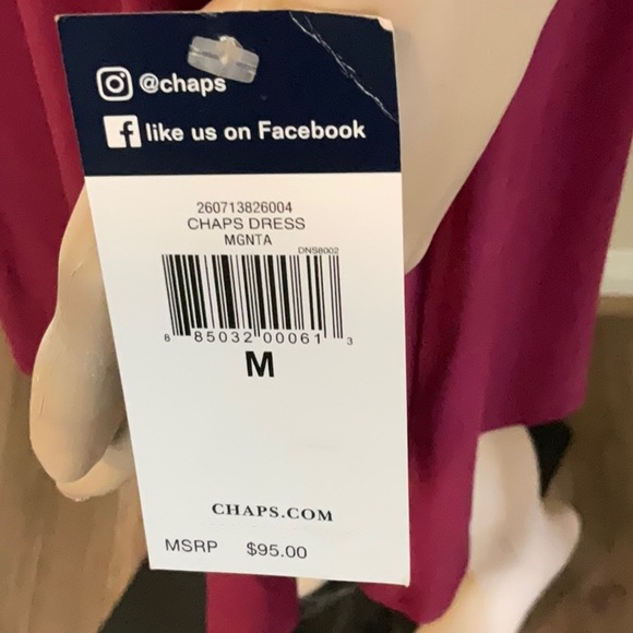 Chap’s Women’s Burgundy Dress sizes M NWT - Picture 14 of 16
